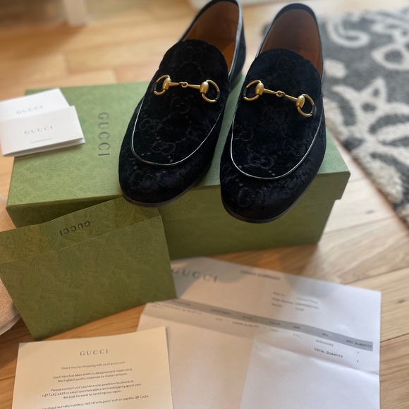 MENS GUCCI JORDAAN VELVET LOAFER